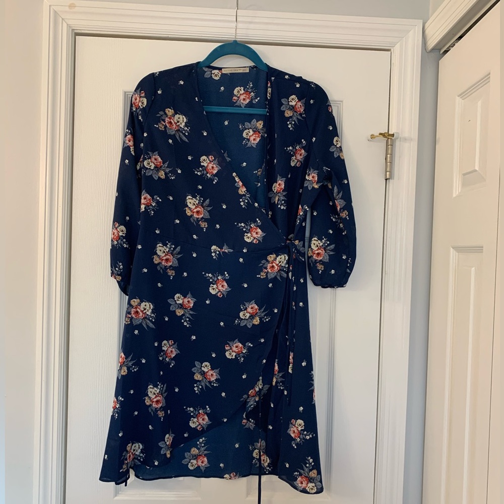 Floral wrap dress